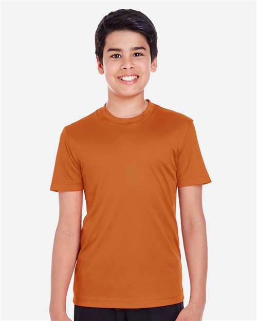 Rear View of Sport Burnt Orange Youth Zone Performance T-Shirt - TT11Y