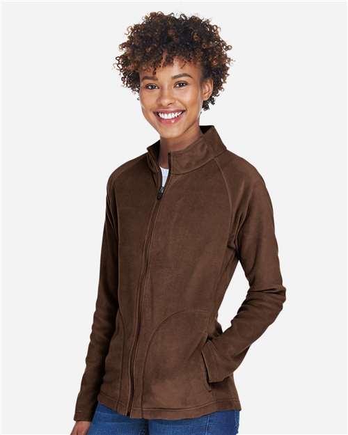Sport Dark Brown Women&#39;s Campus Microfleece Jacket - TT90W