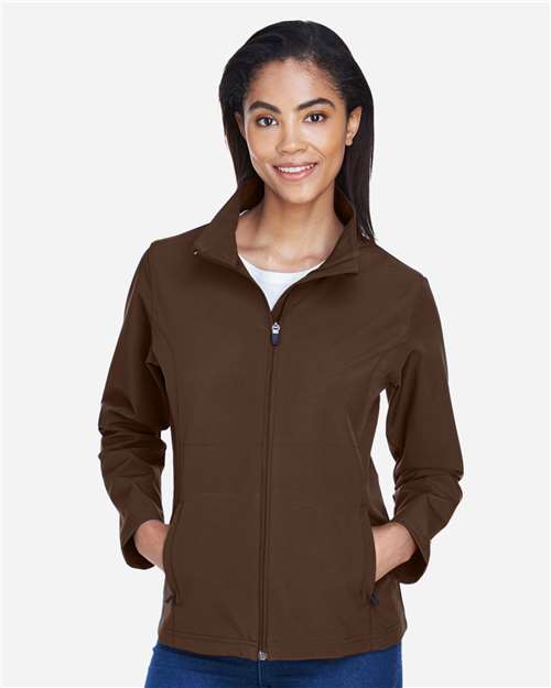 Sport Dark Brown Women&#39;s Leader Soft Shell Jacket - TT80W