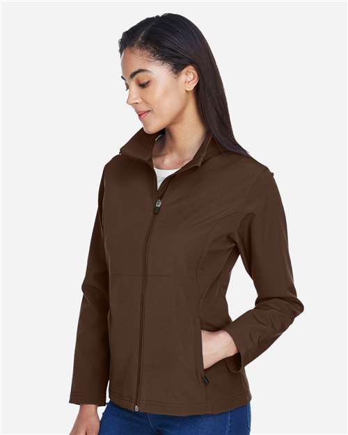 Sport Dark Brown Women&#39;s Leader Soft Shell Jacket - TT80W