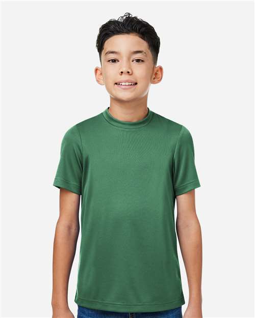 Sport Dark Green Youth Zone Performance Mesh T-Shirt - TT15Y