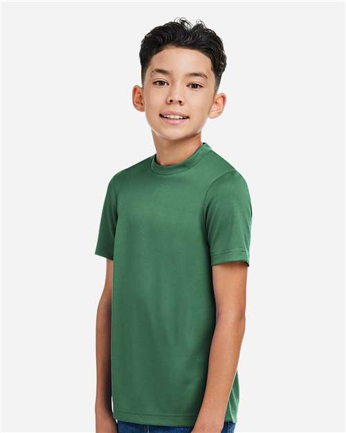 Sport Dark Green Youth Zone Performance Mesh T-Shirt - TT15Y