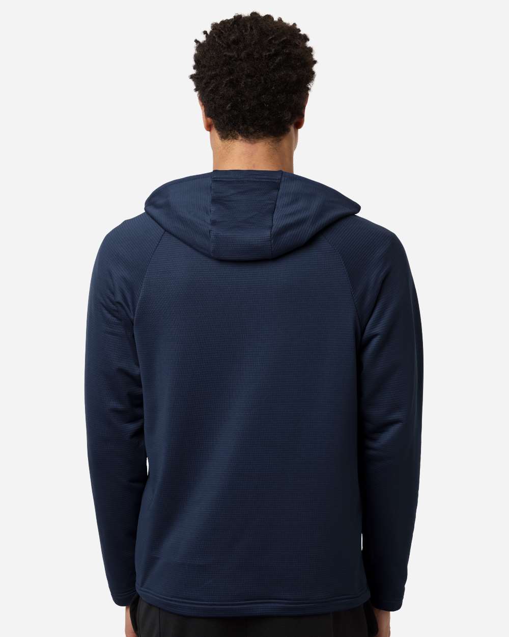 Sport Dark Navy Men's Qualify Quarter-Zip Hooded Pullover - TT200 plain