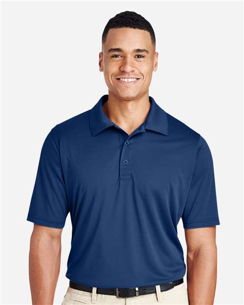 Front View of Sport Dark Navy Men's Tall Zone Performance Polo - TT51T
