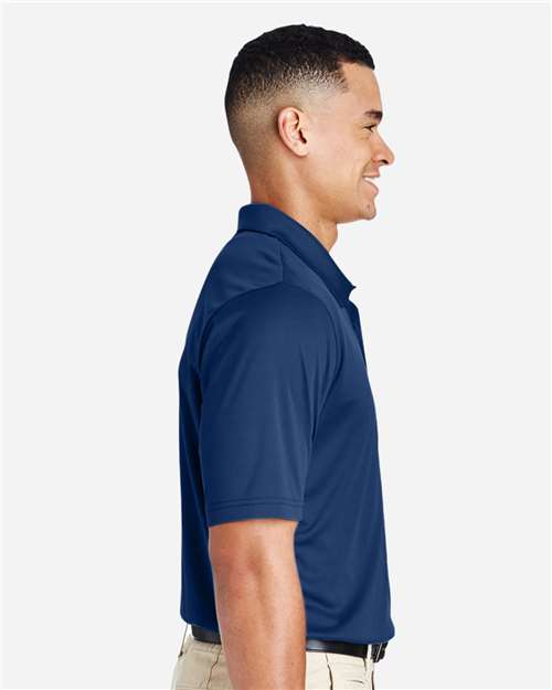 Front View of Sport Dark Navy Men's Zone Performance Polo - TT51