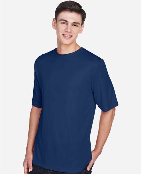 Front View of Sport Dark Navy Men's Zone Performance T-Shirt - TT11