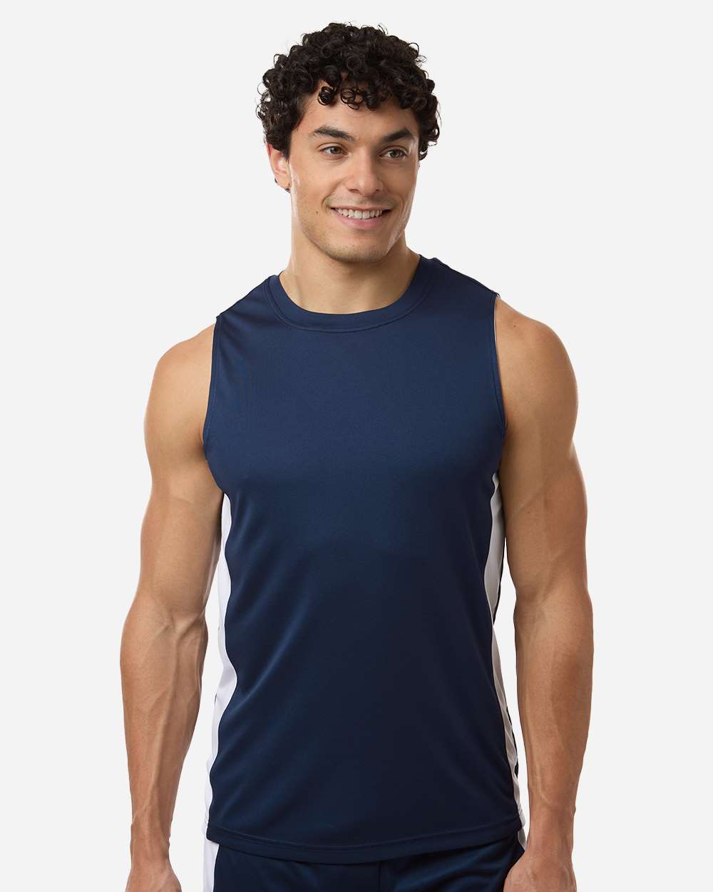 Sport Dark Navy/ White Unisex Zone Performance Reversible Jersey - TT115 plain