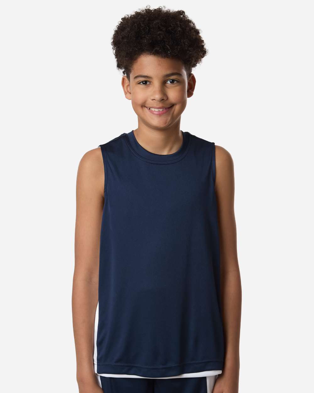 Sport Dark Navy/ White Youth Zone Performance Reversible Jersey - TT115Y plain