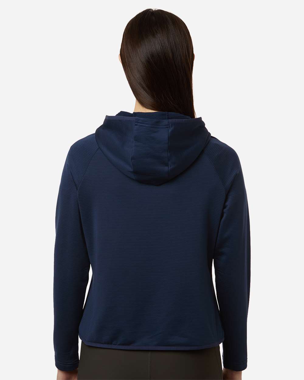 Sport Dark Navy Women's Qualify Quarter-Zip Hooded Pullover - TT200W plain