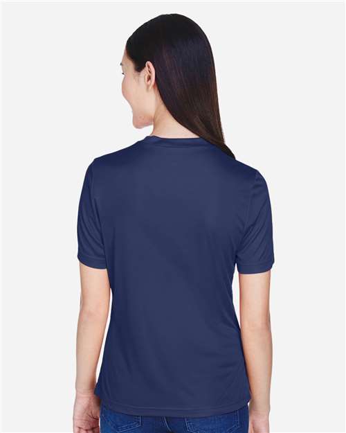 Rear View of Sport Dark Navy Women's Zone Performance T-Shirt - TT11W