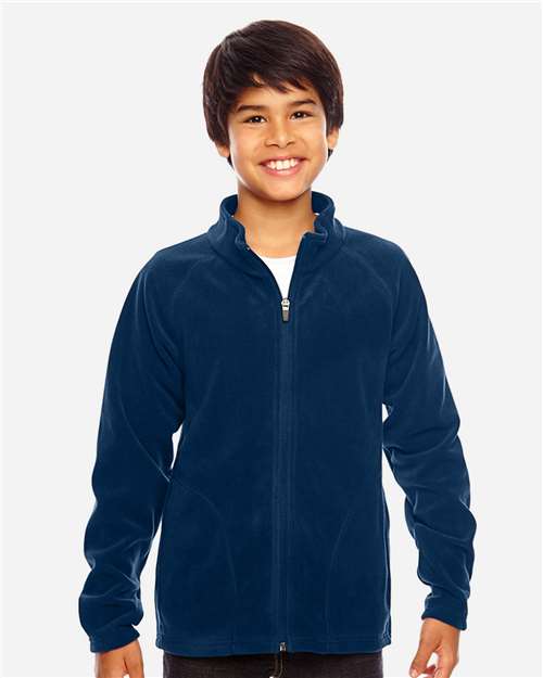 Sport Dark Navy Youth Campus Microfleece Jacket - TT90Y