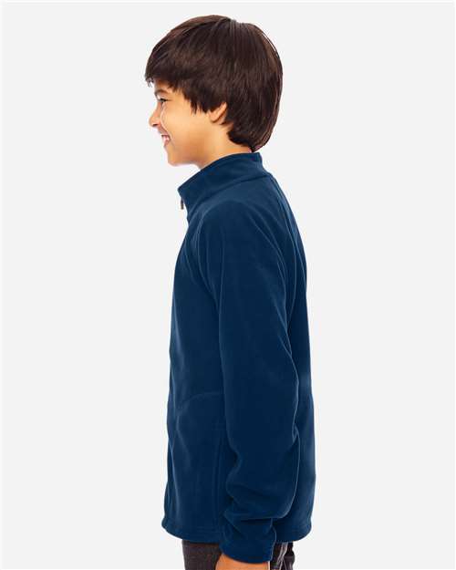Sport Dark Navy Youth Campus Microfleece Jacket - TT90Y