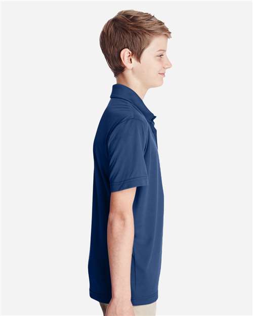 Sport Dark Navy Youth Zone Performance Polo - TT51Y