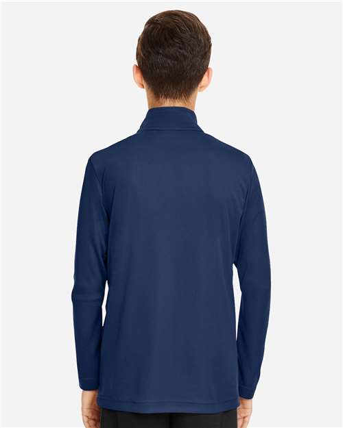 Sport Dark Navy Youth Zone Performance Quarter-Zip Pullover - TT31Y