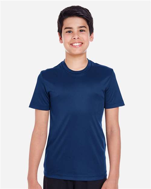 Rear View of Sport Dark Navy Youth Zone Performance T-Shirt - TT11Y