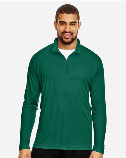 Front View of Sport Forest Men's Zone Performance Quarter-Zip Pullover - TT31