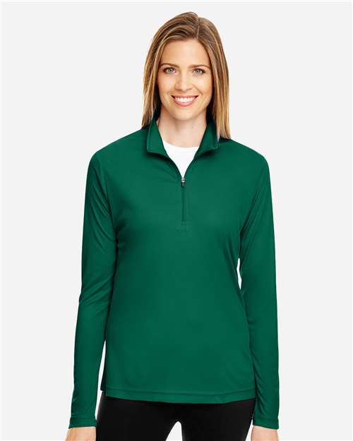 Front View of Sport Forest Women's Zone Performance Quarter-Zip Pullover - TT31W