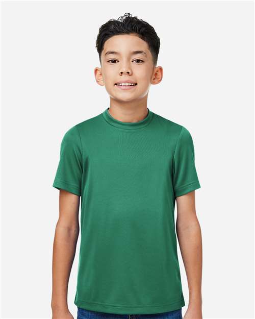 Left View of Sport Forest Youth Zone Performance Mesh T-Shirt - TT15Y