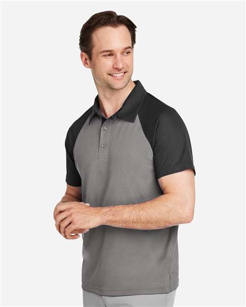 Sport Graphite/ Black Men&#39;s Command Snag-Protection Colorblock Polo - TT21C