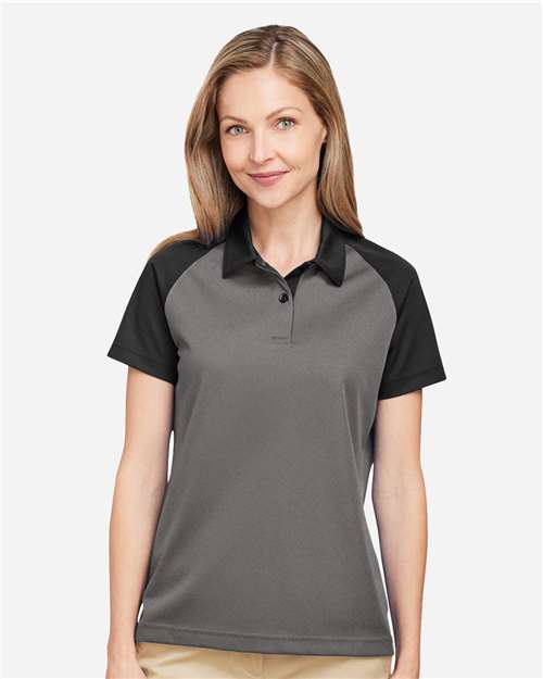 Sport Graphite/ Black Women&#39;s Command Snag-Protection Colorblock Polo - TT21CW