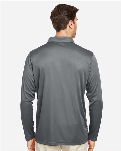 Sport Graphite Men&#39;s Zone Performance Long Sleeve Polo - TT51L