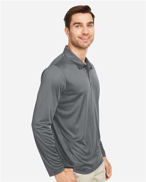 Sport Graphite Men&#39;s Zone Performance Long Sleeve Polo - TT51L