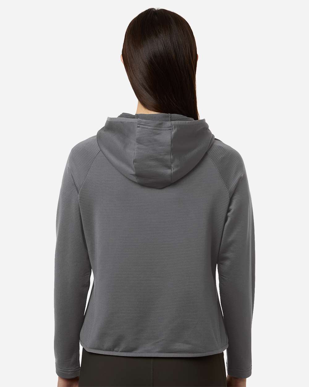 Sport Graphite Women's Qualify Quarter-Zip Hooded Pullover - TT200W plain