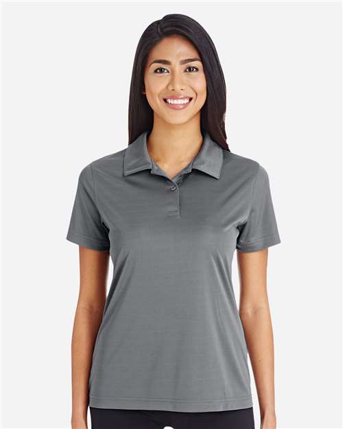 Front View of Sport Graphite Women's Zone Performance Polo - TT51W