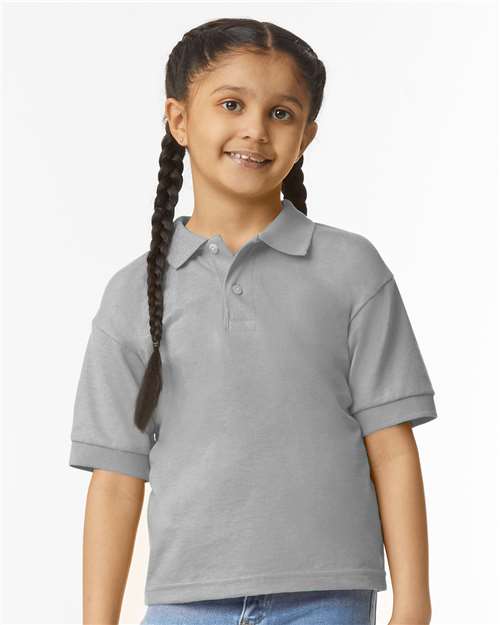Sport Grey DryBlend® Youth Jersey Polo - 8800B