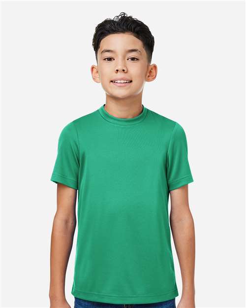 Left View of Sport Kelly Youth Zone Performance Mesh T-Shirt - TT15Y