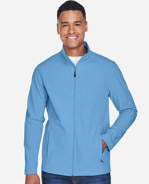 Sport Light Blue Men&#39;s Leader Soft Shell Jacket - TT80