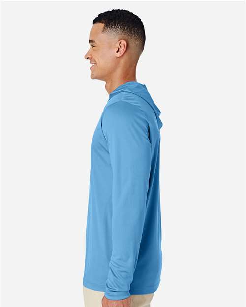 Sport Light Blue Men&#39;s Zone Performance Hooded T-Shirt - TT41