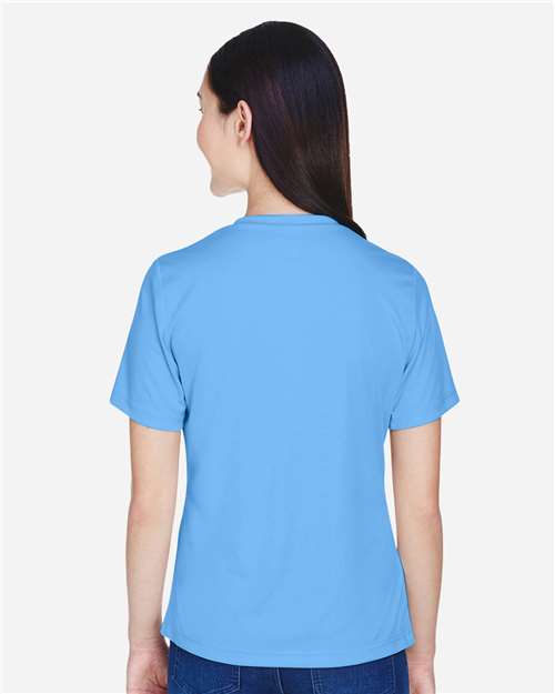 Rear View of Sport Light Blue Women's Zone Performance T-Shirt - TT11W
