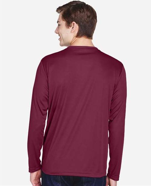 Sport Maroon Men's Zone Performance Long Sleeve T-Shirt - TT11L