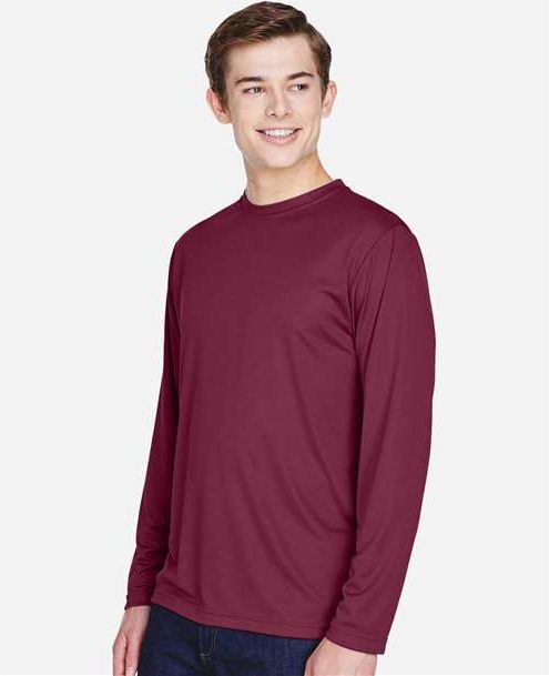 Sport Maroon Men's Zone Performance Long Sleeve T-Shirt - TT11L