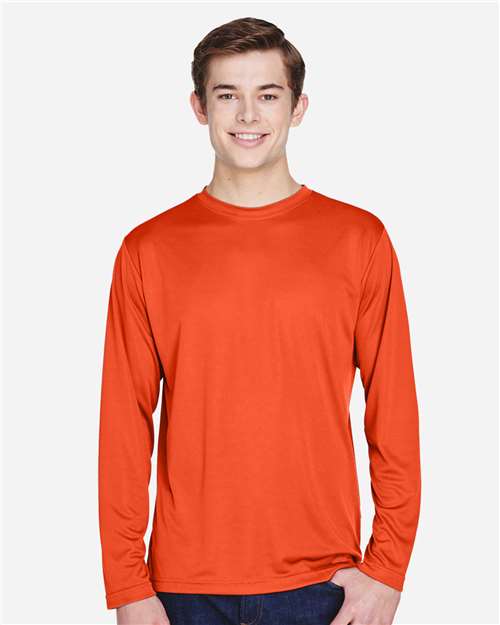 Sport Orange Men's Zone Performance Long Sleeve T-Shirt - TT11L