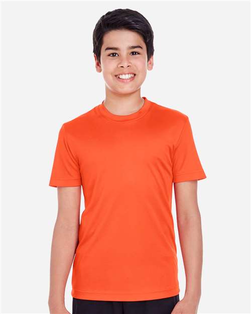Rear View of Sport Orange Youth Zone Performance T-Shirt - TT11Y