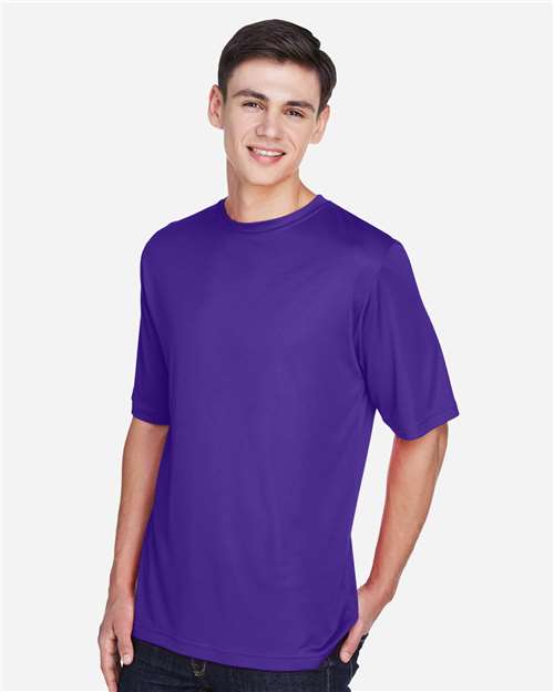 Front View of Sport Purple Men's Zone Performance T-Shirt - TT11