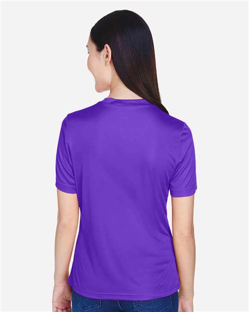 Rear View of Sport Purple Women's Zone Performance T-Shirt - TT11W