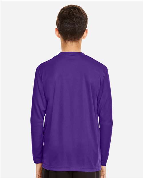 Sport Purple Youth Zone Performance Long Sleeve T-Shirt - TT11YL