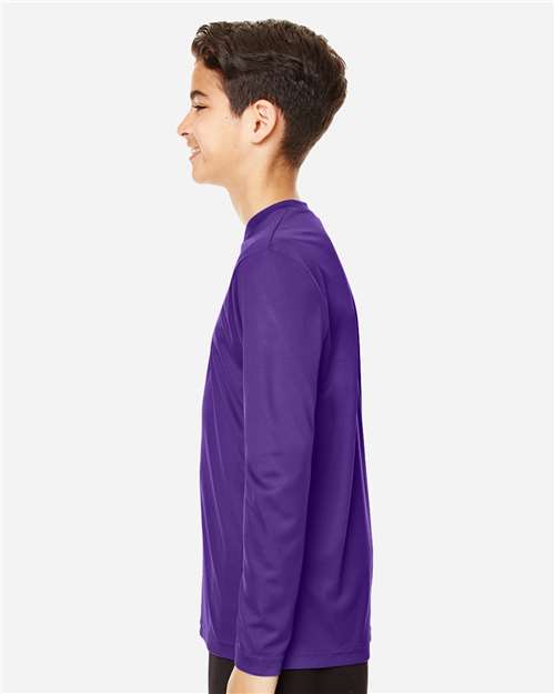 Sport Purple Youth Zone Performance Long Sleeve T-Shirt - TT11YL
