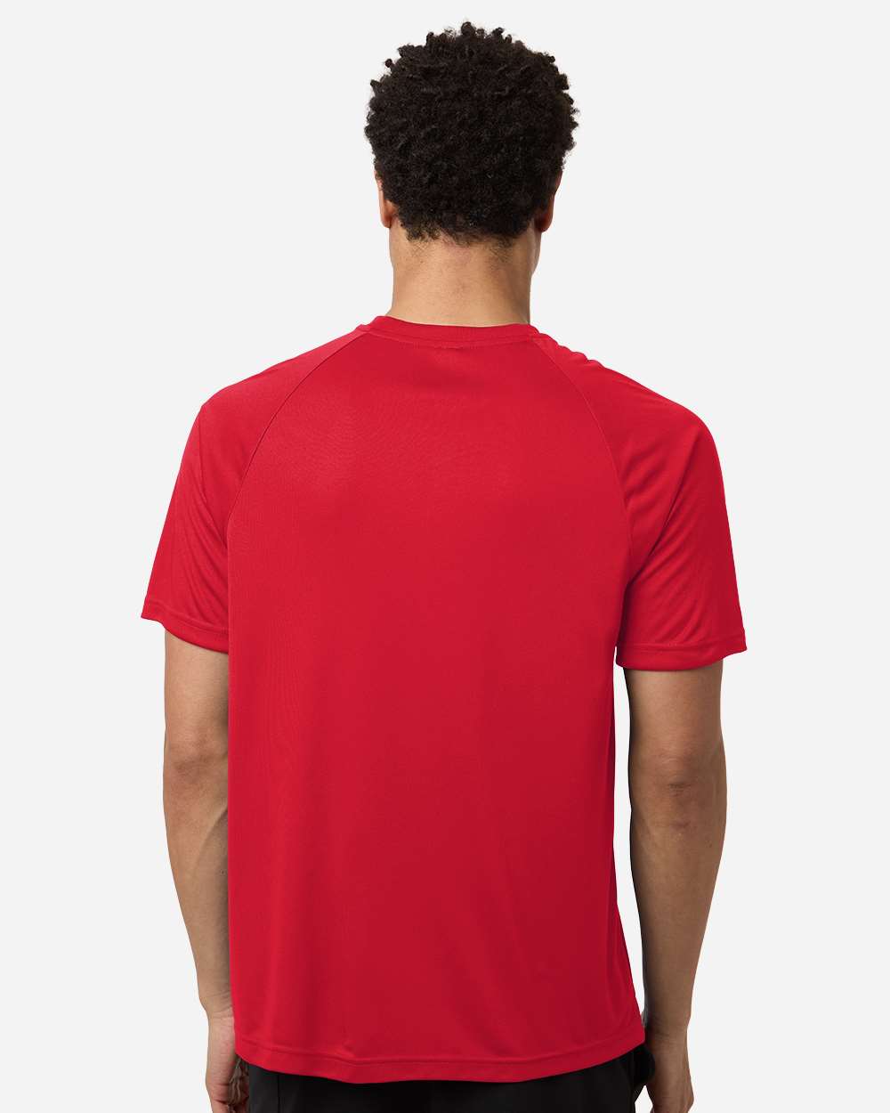 Sport Red Men's Zone Performance Henley - TT11HN plain