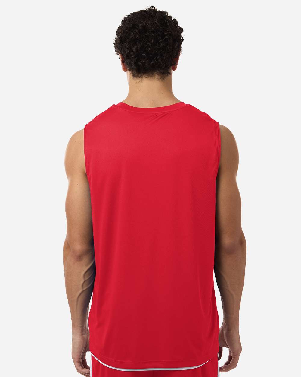 Sport Red/ White Unisex Zone Performance Reversible Jersey - TT115 plain