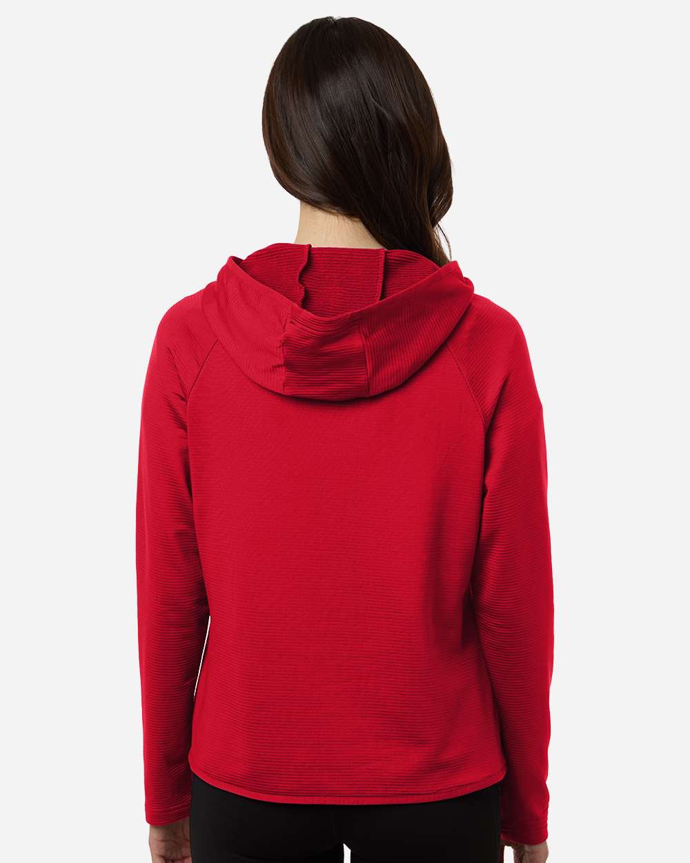 Sport Red Women's Qualify Quarter-Zip Hooded Pullover - TT200W plain