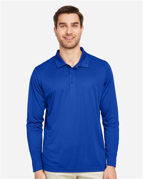 Sport Royal Men&#39;s Zone Performance Long Sleeve Polo - TT51L