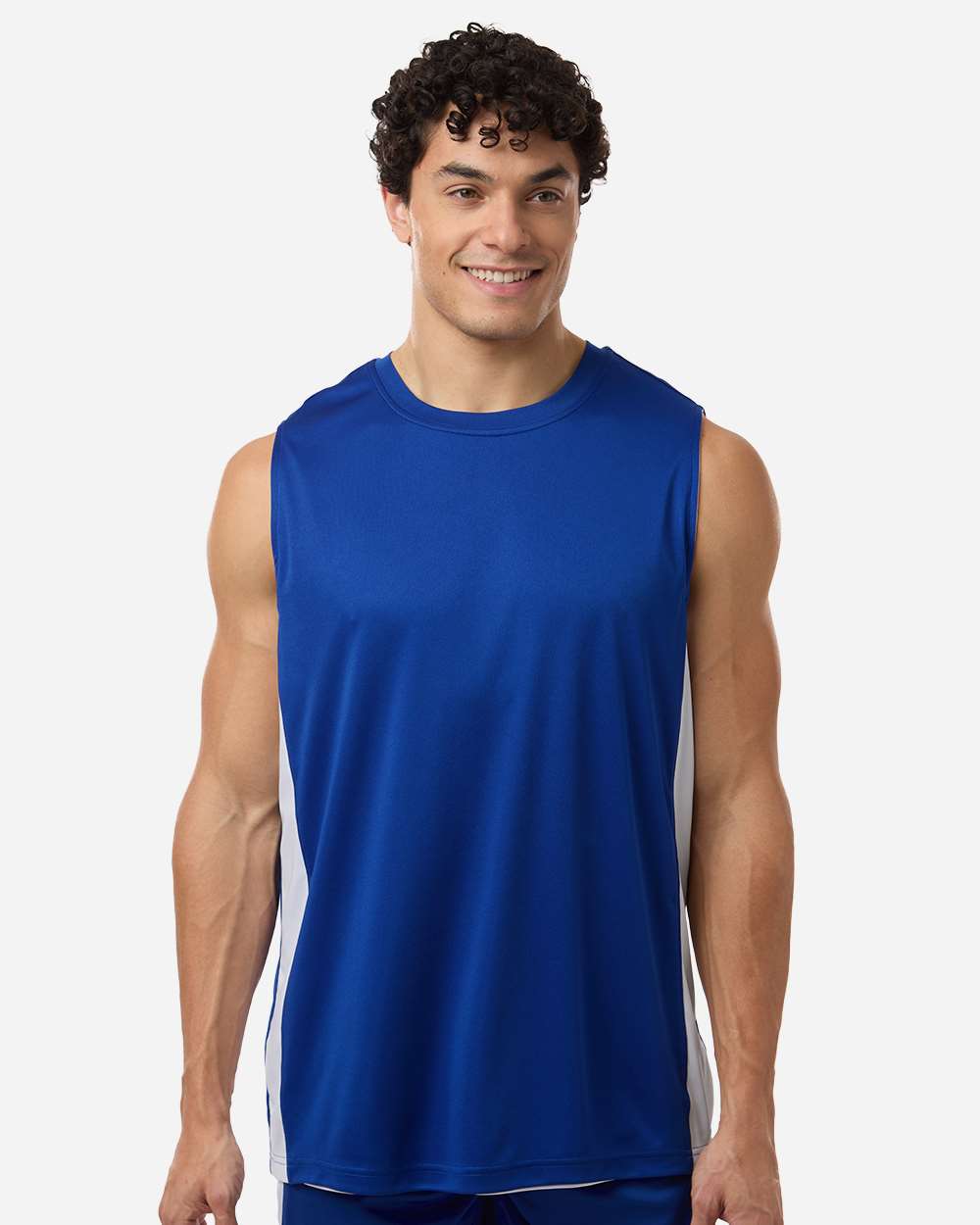 Sport Royal/ White Unisex Zone Performance Reversible Jersey - TT115 plain