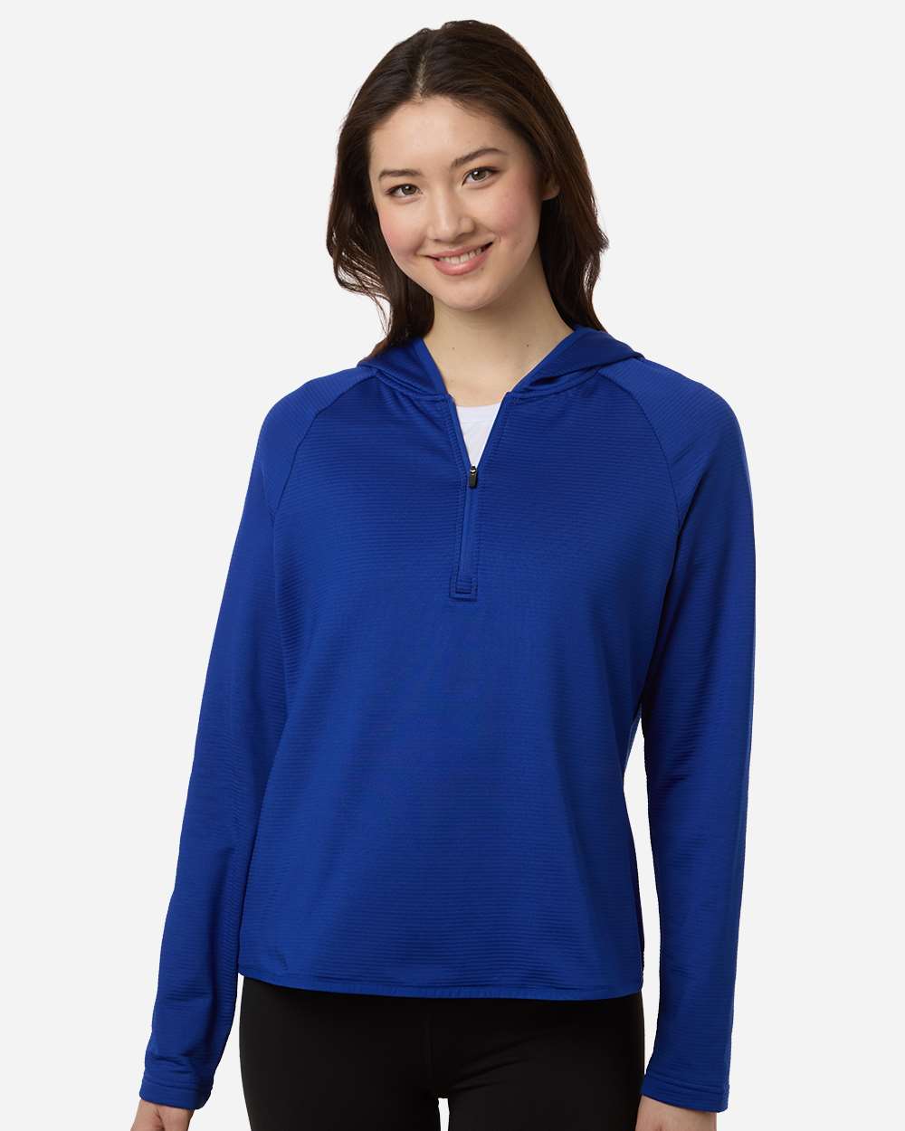 Sport Royal Women's Qualify Quarter-Zip Hooded Pullover - TT200W