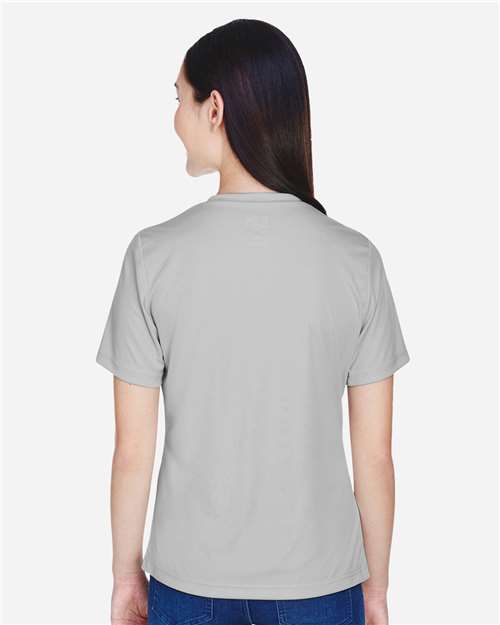 Rear View of Sport Silver Women's Zone Performance T-Shirt - TT11W