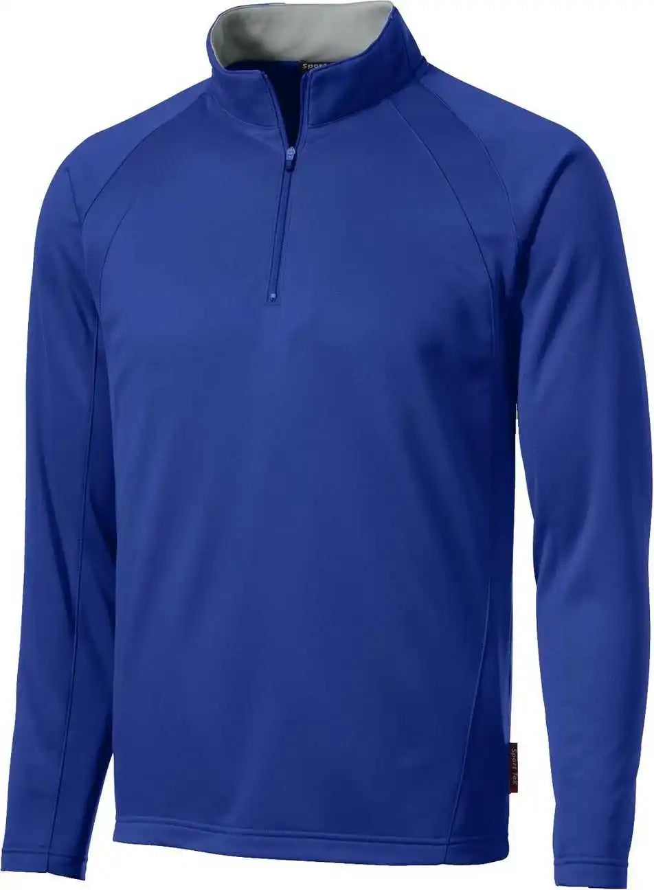 Sport-tek F243 Sport-wick Fleece 1/4-zip Pullover - True Royal Silver