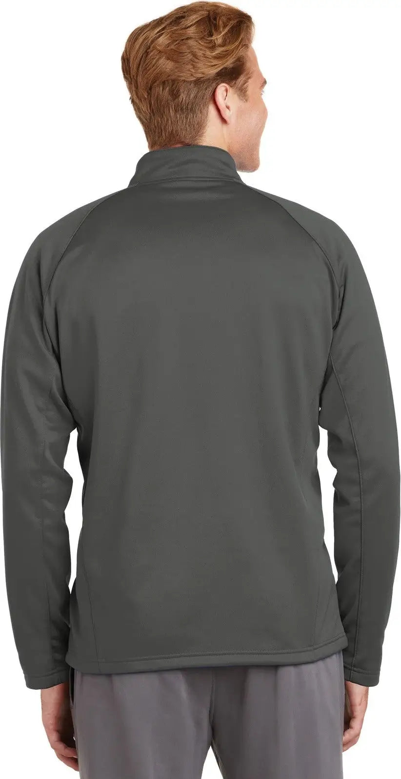 Sport-tek F243 Sport-wick Fleece 1/4-zip Pullover - Dark Smoke Gray Black